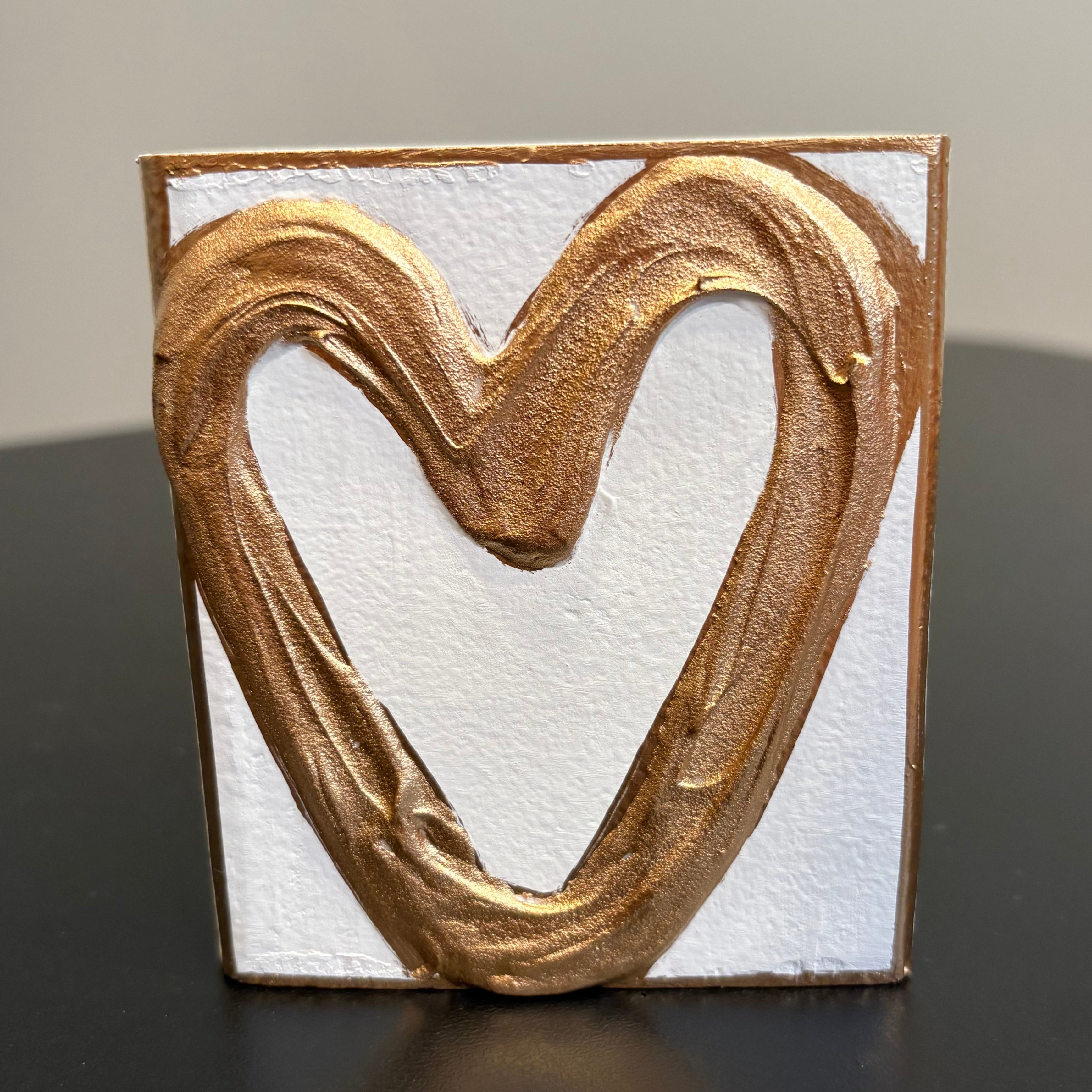 Gold Heart Canvas